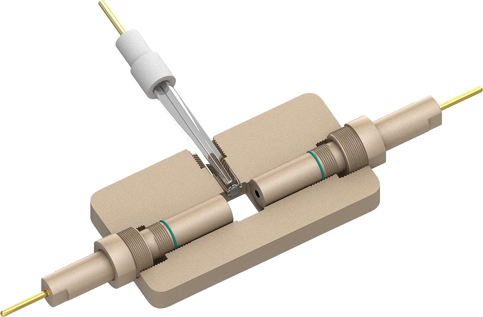 B001-4 Visual Three-Electrode Battery Cell — catalog image