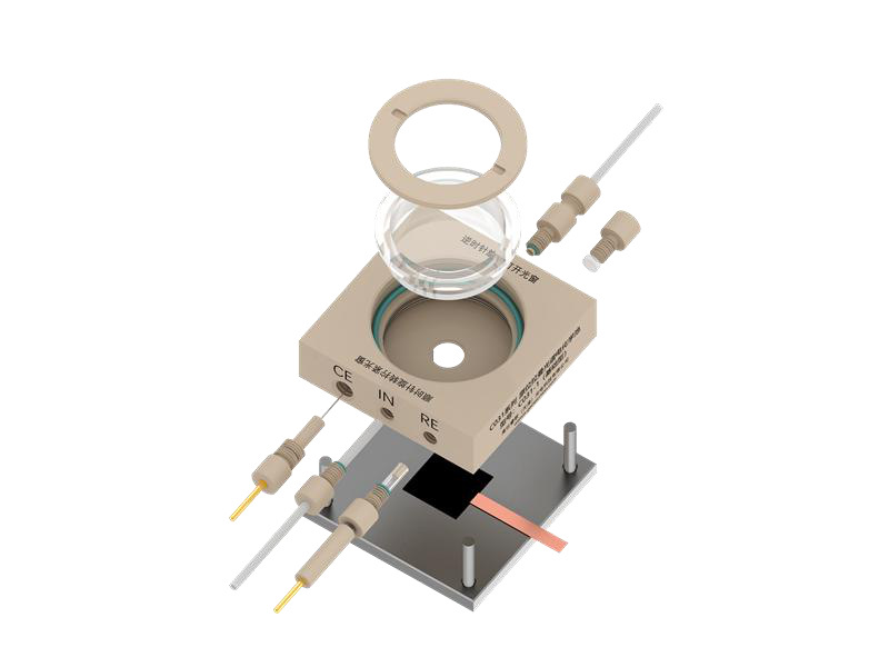 C031-1 In-Situ Raman Electrochemical Cell — Assembly view