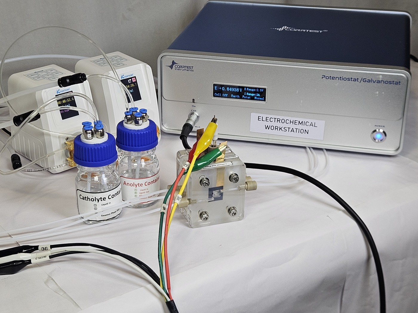 PMMA cell connected to test loops — SSI CO₂RR brochure physical page 2
