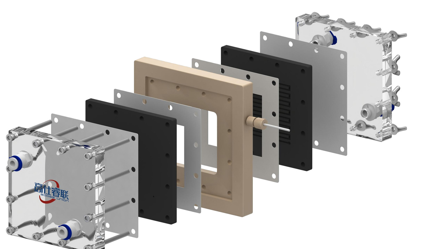 DQ-2 Capacitive Deionization Cell — Assembly view