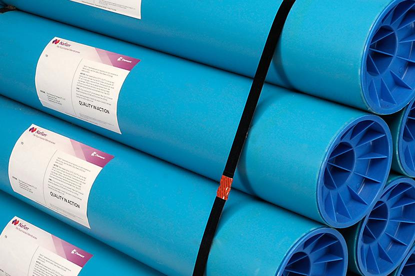 Nafion sulfonic membrane rolls — manufacturer range photograph