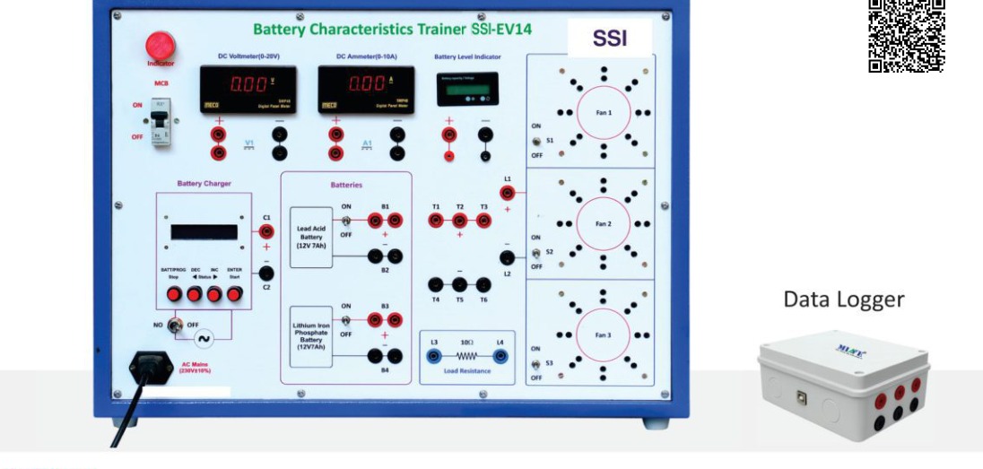 SSI-EV14 Battery Characteristics Trainer — catalog figure