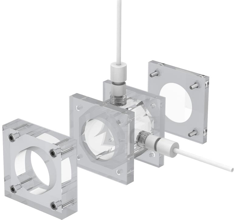 Zn-2 Metal-Air Battery Test Cell — Assembly view
